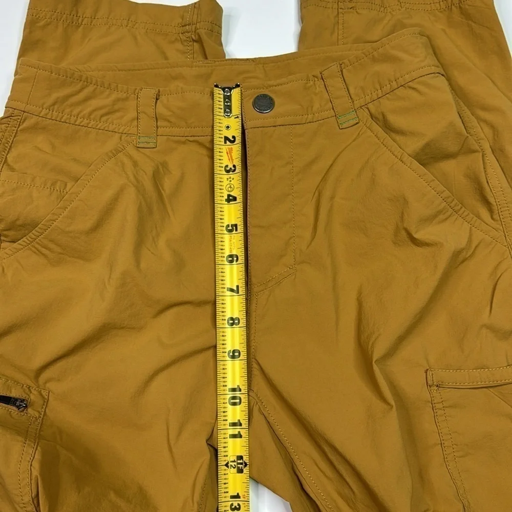 Exofficio Amphi Mustard Yellow Hiking Adventure Pants Size 28x32